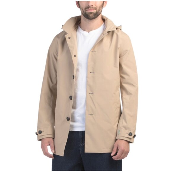 SAVE THE DUCK Benjamin Hooded Raincoat - Picture 1 of 2